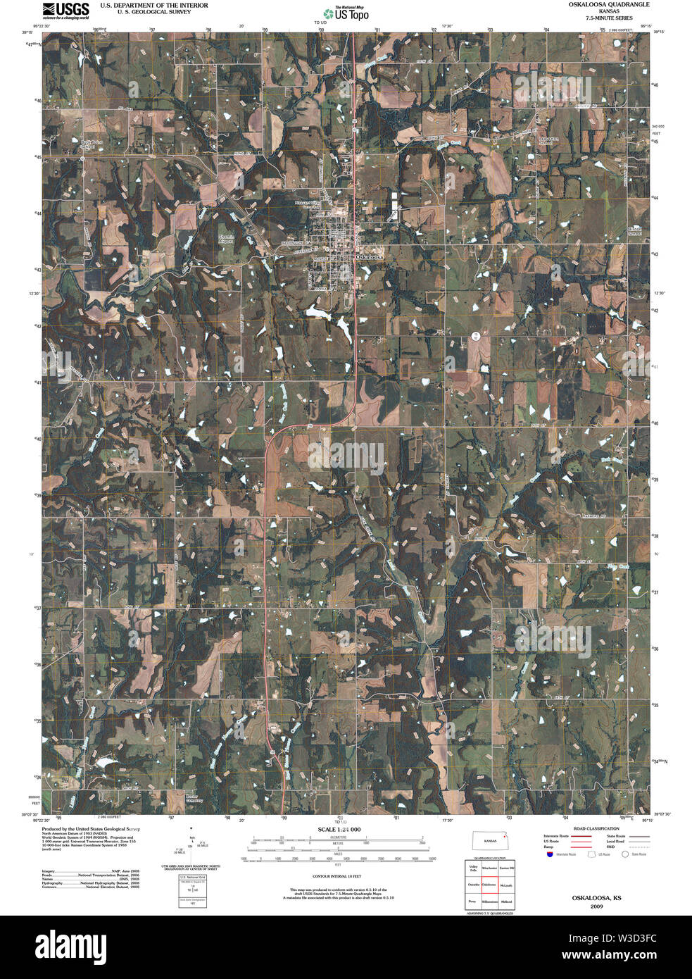 Oskaloosa map hires stock photography and images Alamy