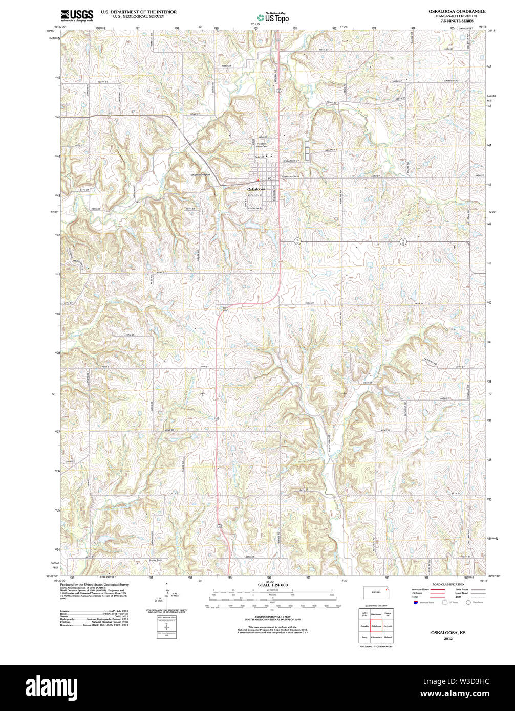 Map of oskaloosa hires stock photography and images Alamy