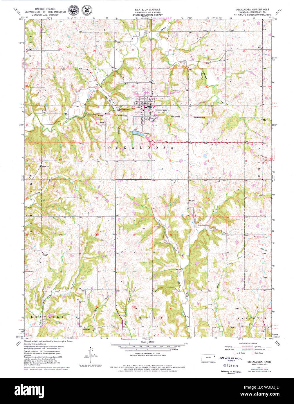 Map of oskaloosa hires stock photography and images Alamy