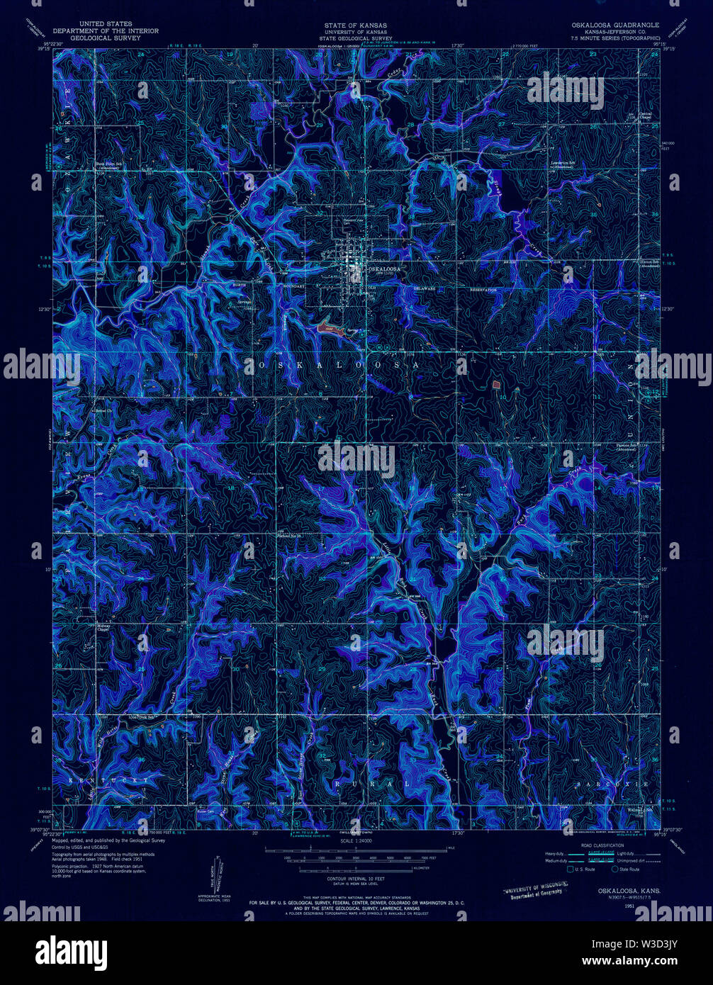 Map of oskaloosa hires stock photography and images Alamy