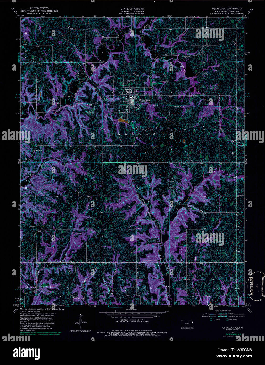 Map of oskaloosa hires stock photography and images Alamy
