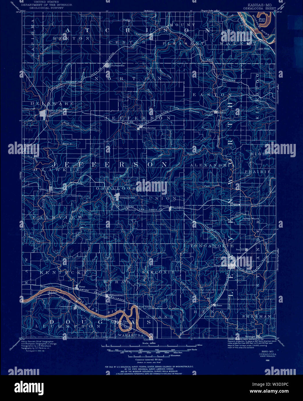 Oskaloosa map hires stock photography and images Alamy