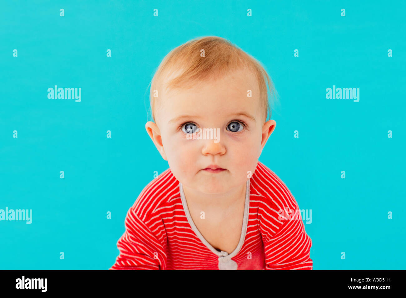 Image of sweet baby, closeup portrait of child Stock Photo