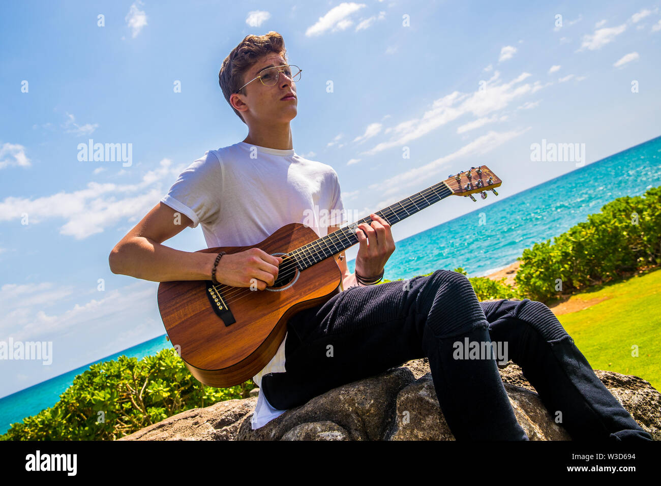 Christian Music Artist Coby James Promotional Photo Shoot.   Coby James Martin is an American Christian Music Artist from North Carolina.   He is embarking on his first national tour in support of Danny Gokey in the Fall of 2019. Stock Photo