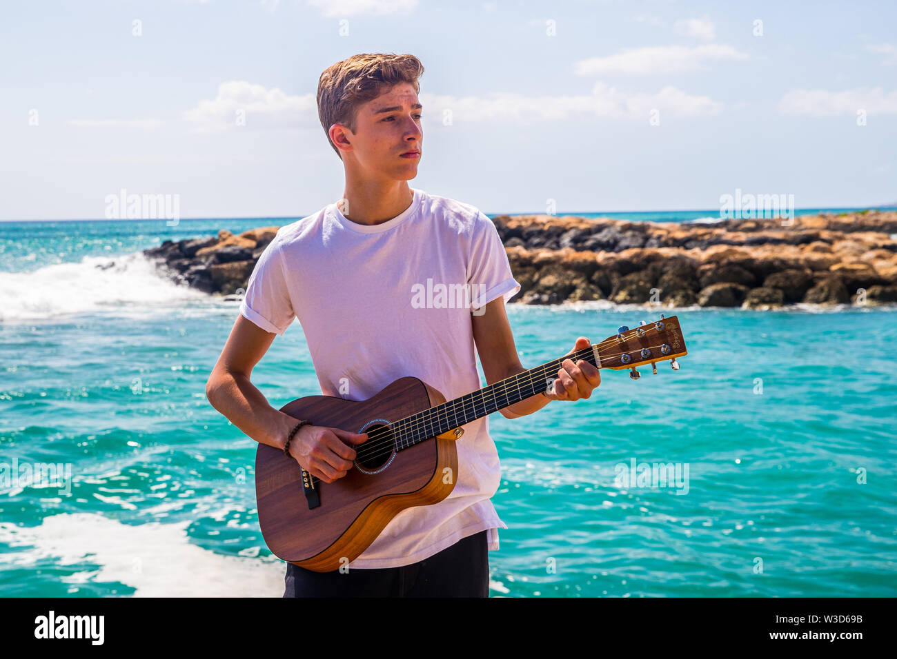 Christian Music Artist Coby James Promotional Photo Shoot.   Coby James Martin is an American Christian Music Artist from North Carolina.   He is embarking on his first national tour in support of Danny Gokey in the Fall of 2019. Stock Photo