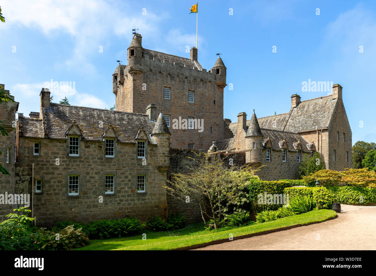 Cawdor Castle and its gardens, Cawdor, northeast of Inverness, Scotland, UK Stock Photo