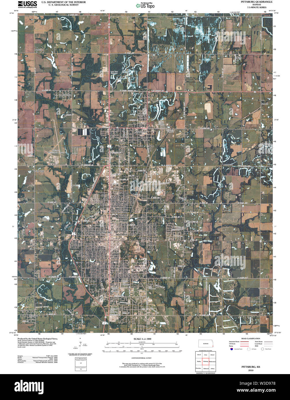 Map of pittsburg Cut Out Stock Images & Pictures Alamy