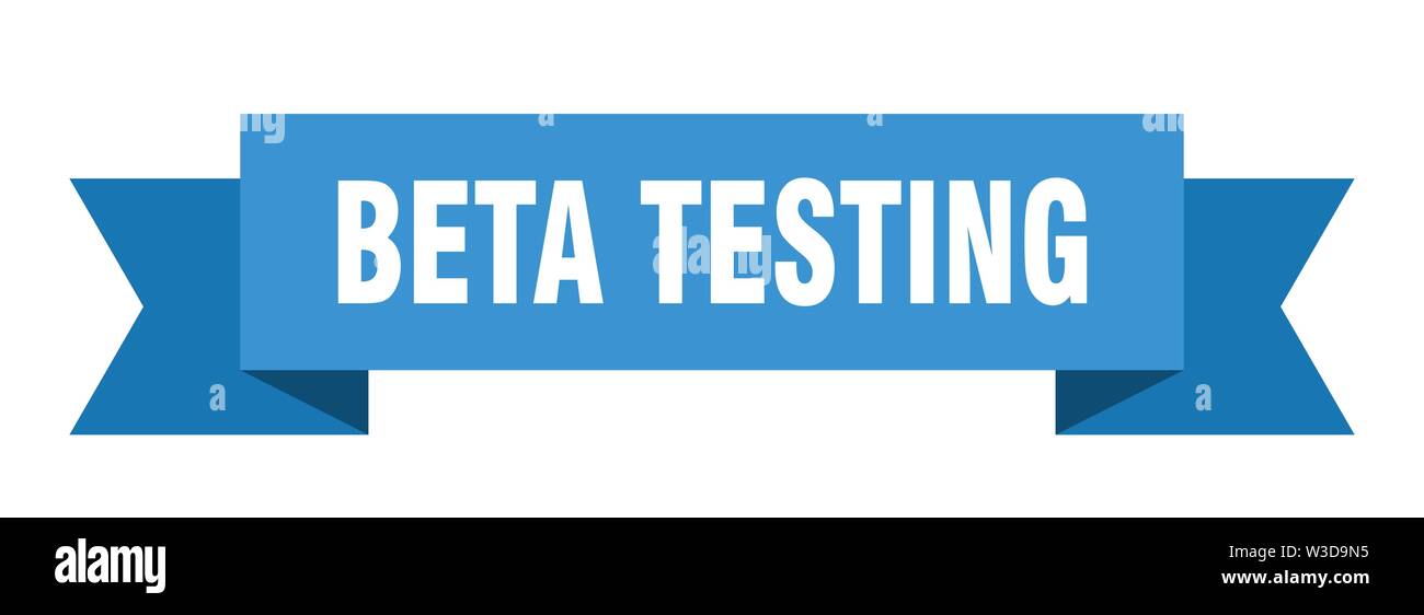 beta testing ribbon. beta testing isolated sign. beta testing banner Stock Vector
