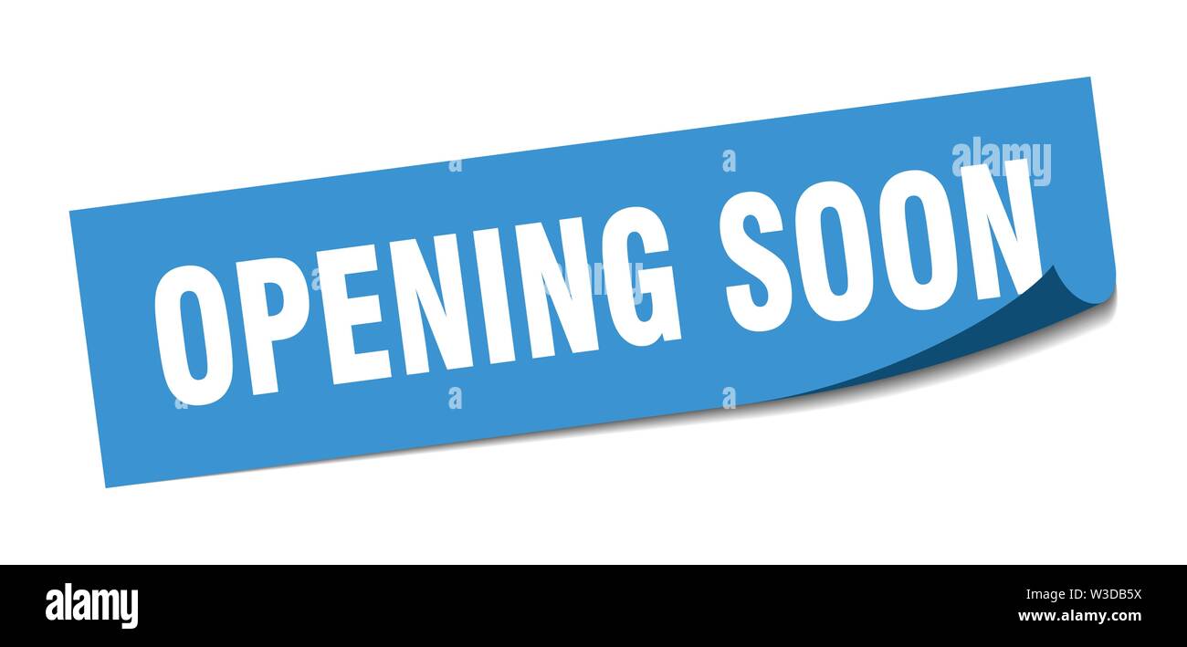Opening Soon Sticker Opening Soon Square Isolated Sign Opening