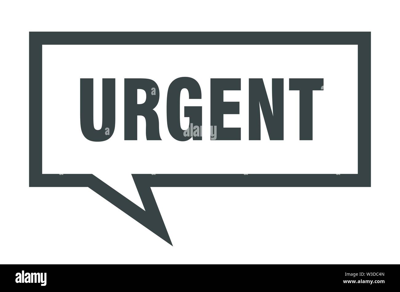 Urgente Vector Urgent notice vector vectors Black and White Stock Photos & Images - Alamy