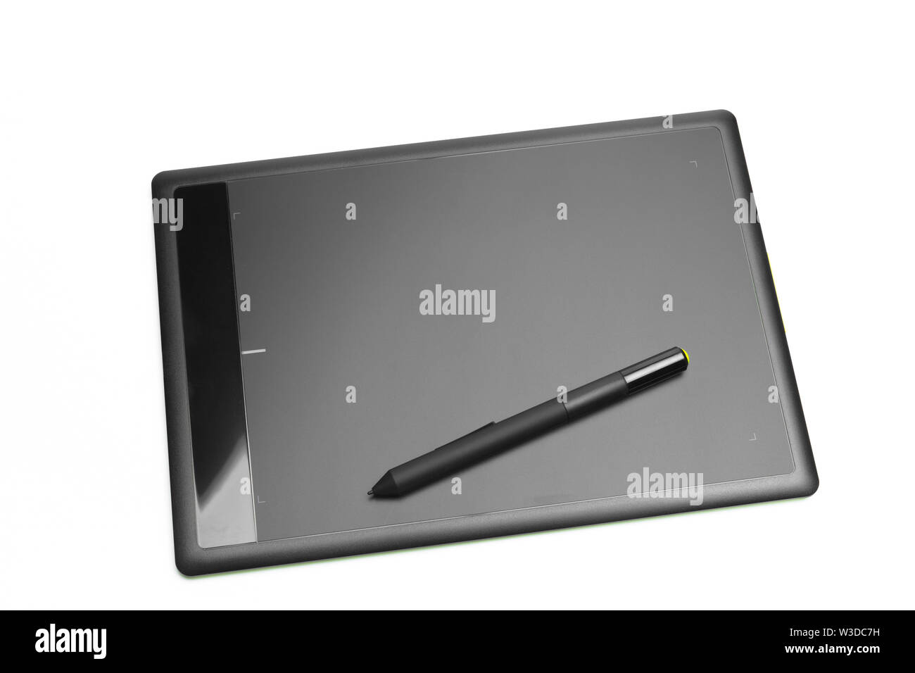 Graphic tablet with pen for illustrators and designers, isolated on