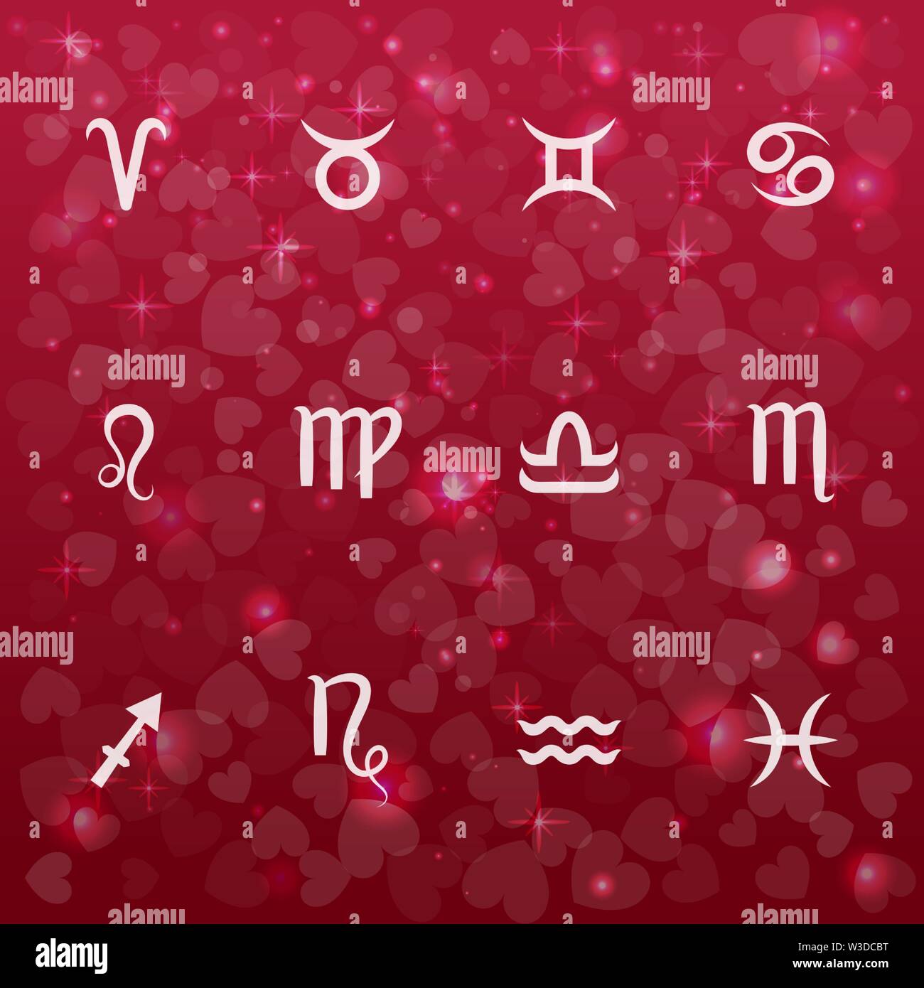 Horoscope compatibility Stock Vector Images Alamy