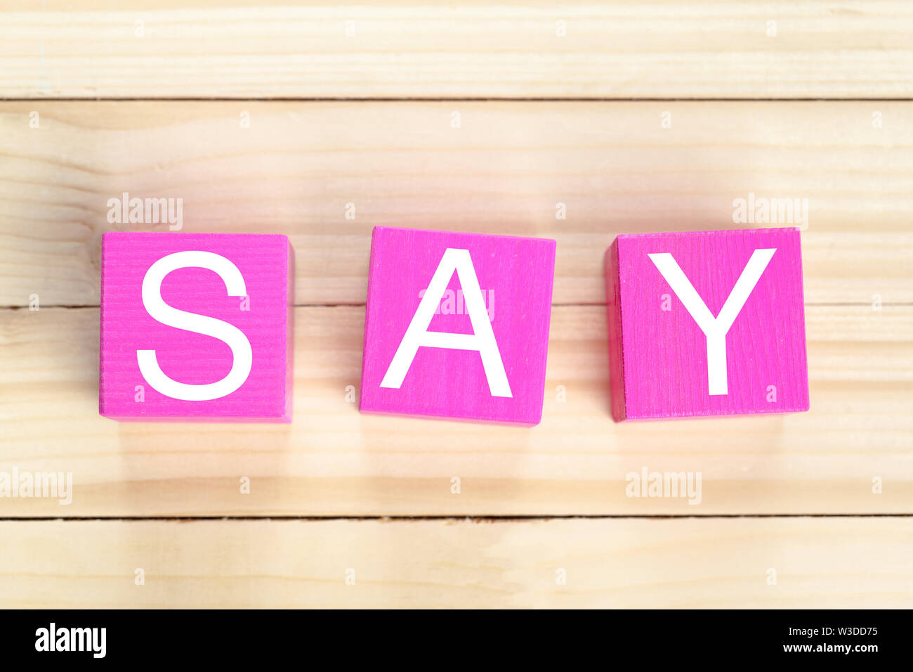 Say no block hi-res stock photography and images - Alamy
