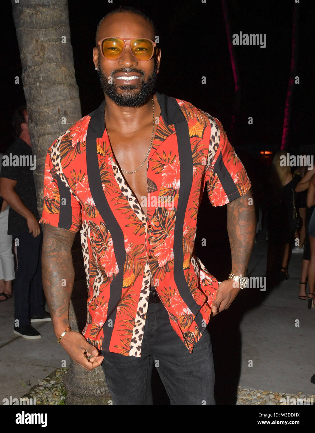 Miami Beach, Florida, USA. 14th July 2019. Ralph Lauren supermodel Tyson  Beckford attend the 2019 Sports Illustrated Swimsuit Runway Show During  Miami Swim Week At W South Beach - Red Carpet Arrivals