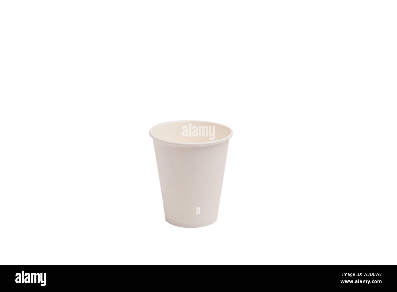 White paper cup isolated on white Stock Photo - Alamy