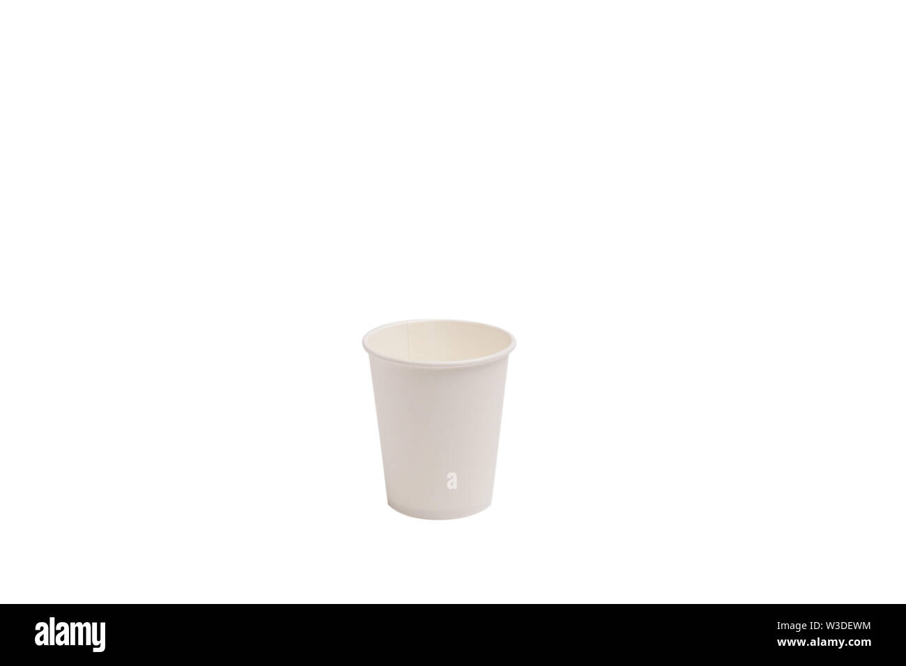 White paper cup isolated on white Stock Photo - Alamy