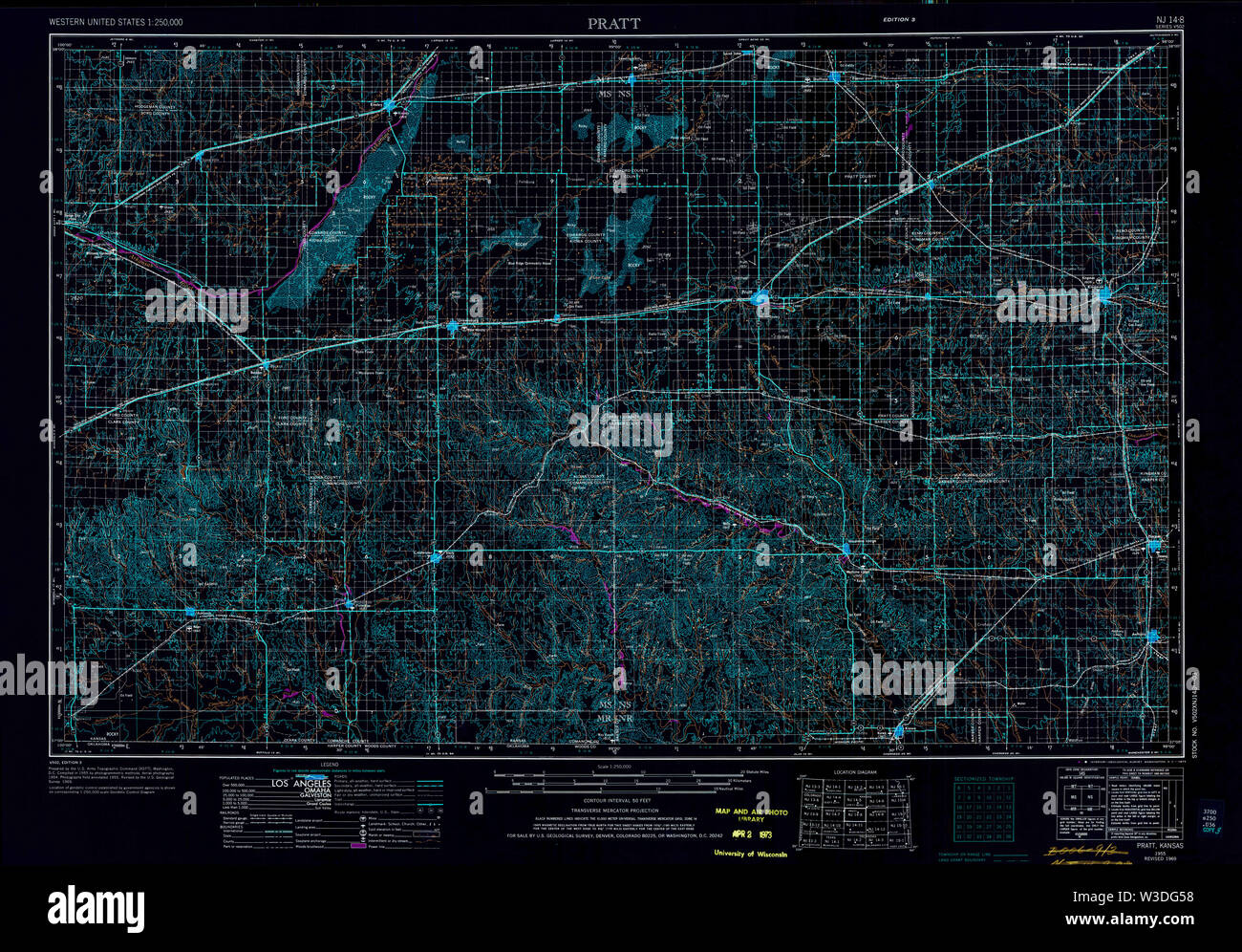 Pratt kansas map hires stock photography and images Alamy