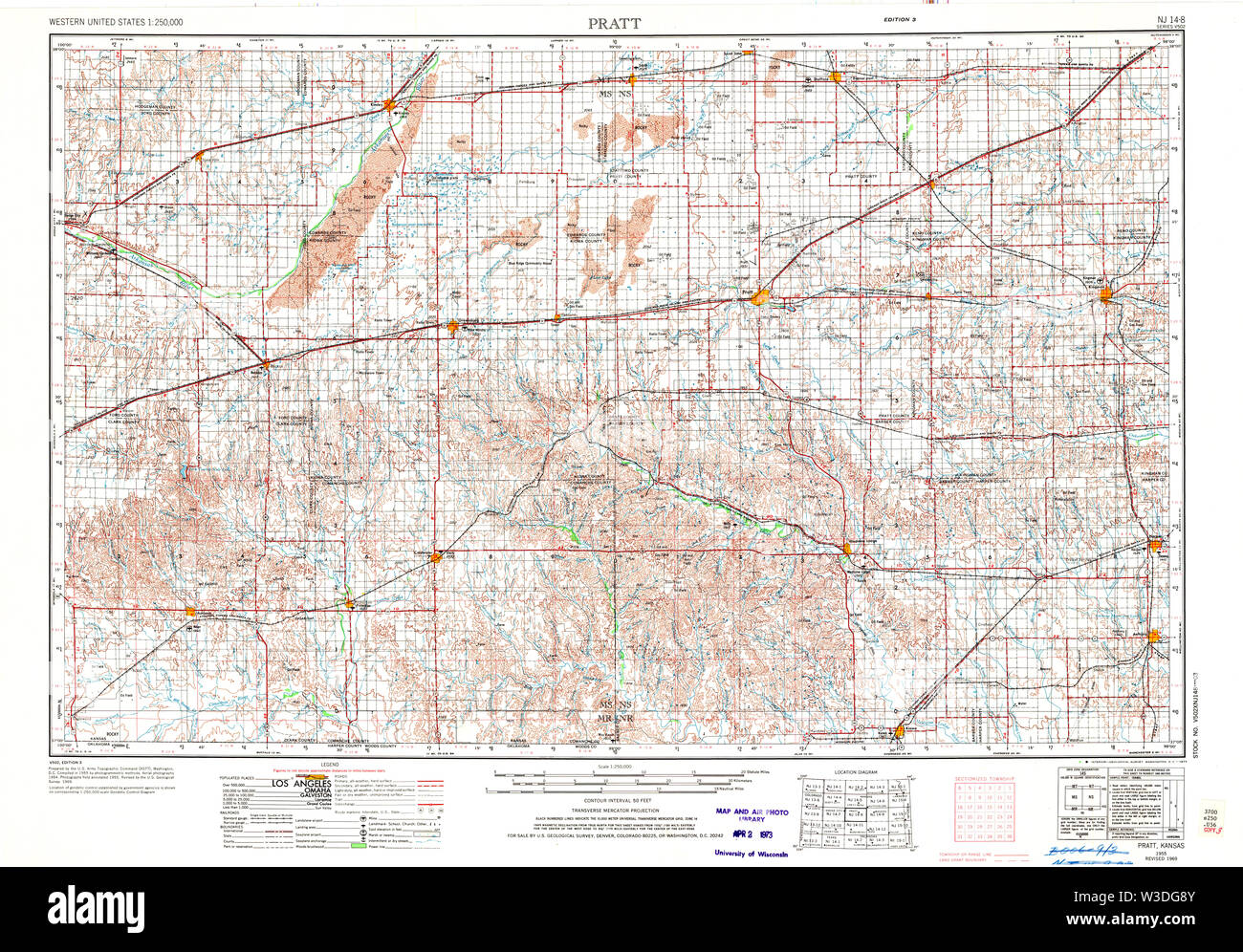 Pratt kansas map Cut Out Stock Images & Pictures Alamy