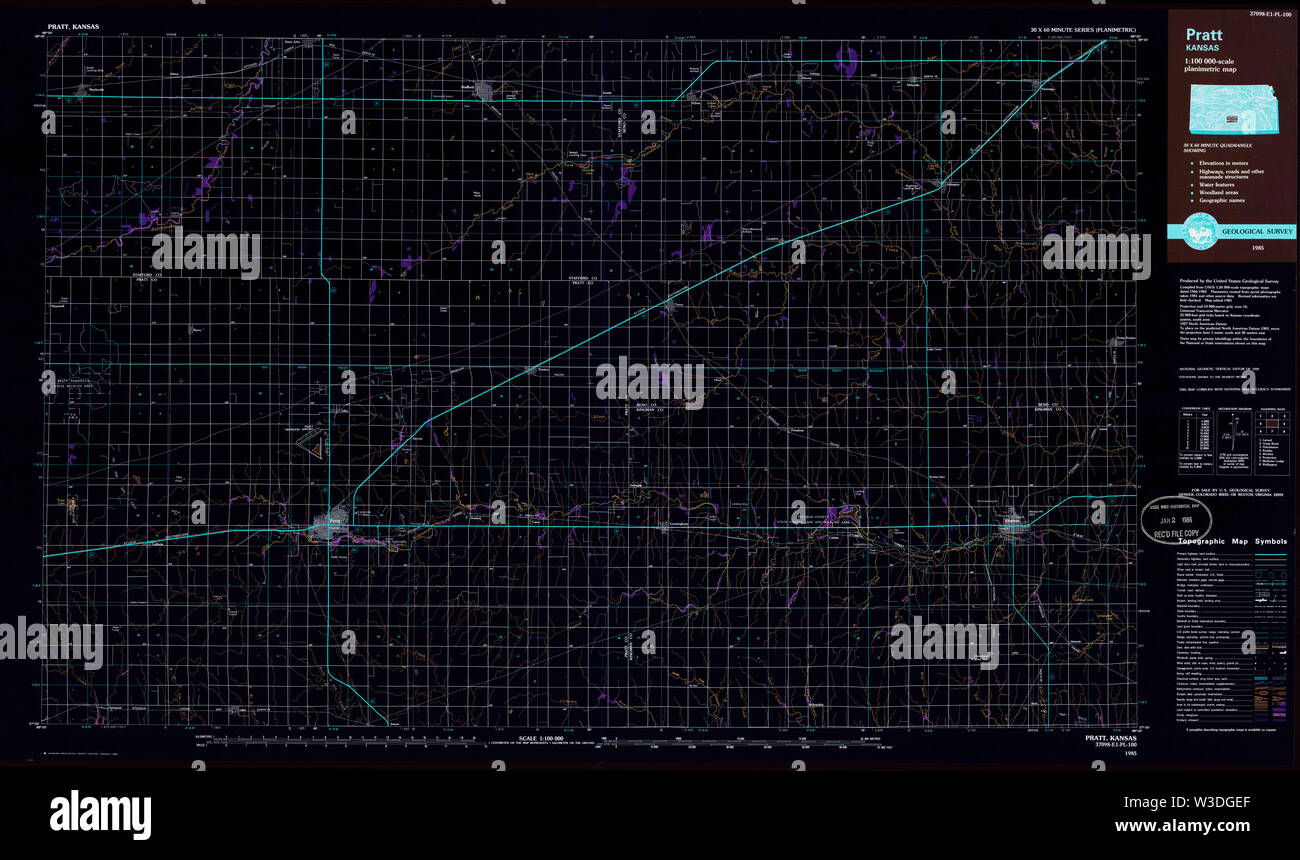 Pratt kansas map hires stock photography and images Alamy