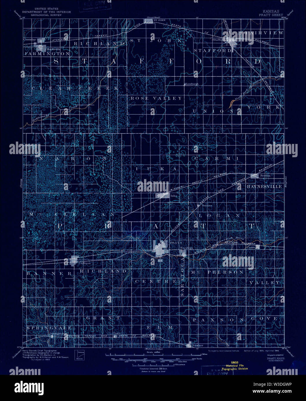 Pratt kansas map hires stock photography and images Alamy