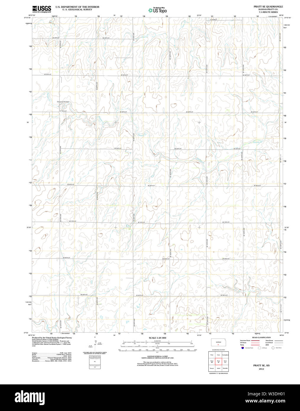 Pratt kansas map Cut Out Stock Images & Pictures Alamy