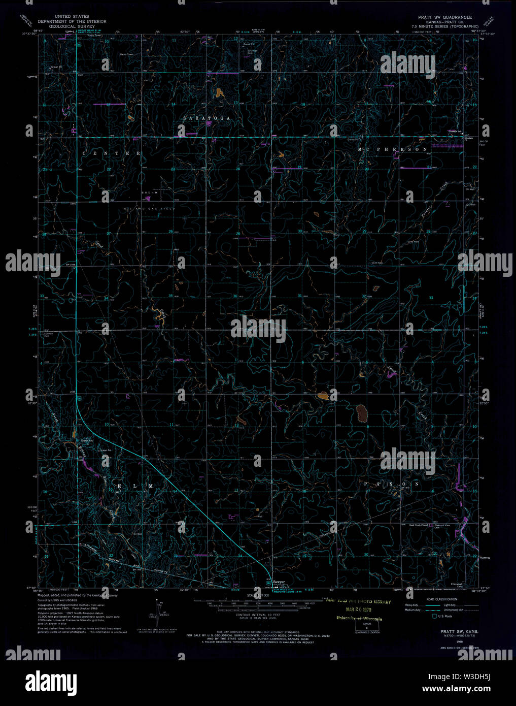 Pratt kansas map hires stock photography and images Alamy