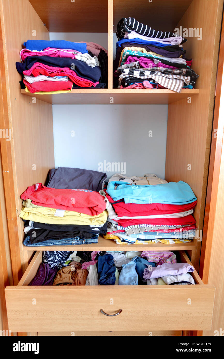 Closet wardrobe, clothes Stock Photo Alamy