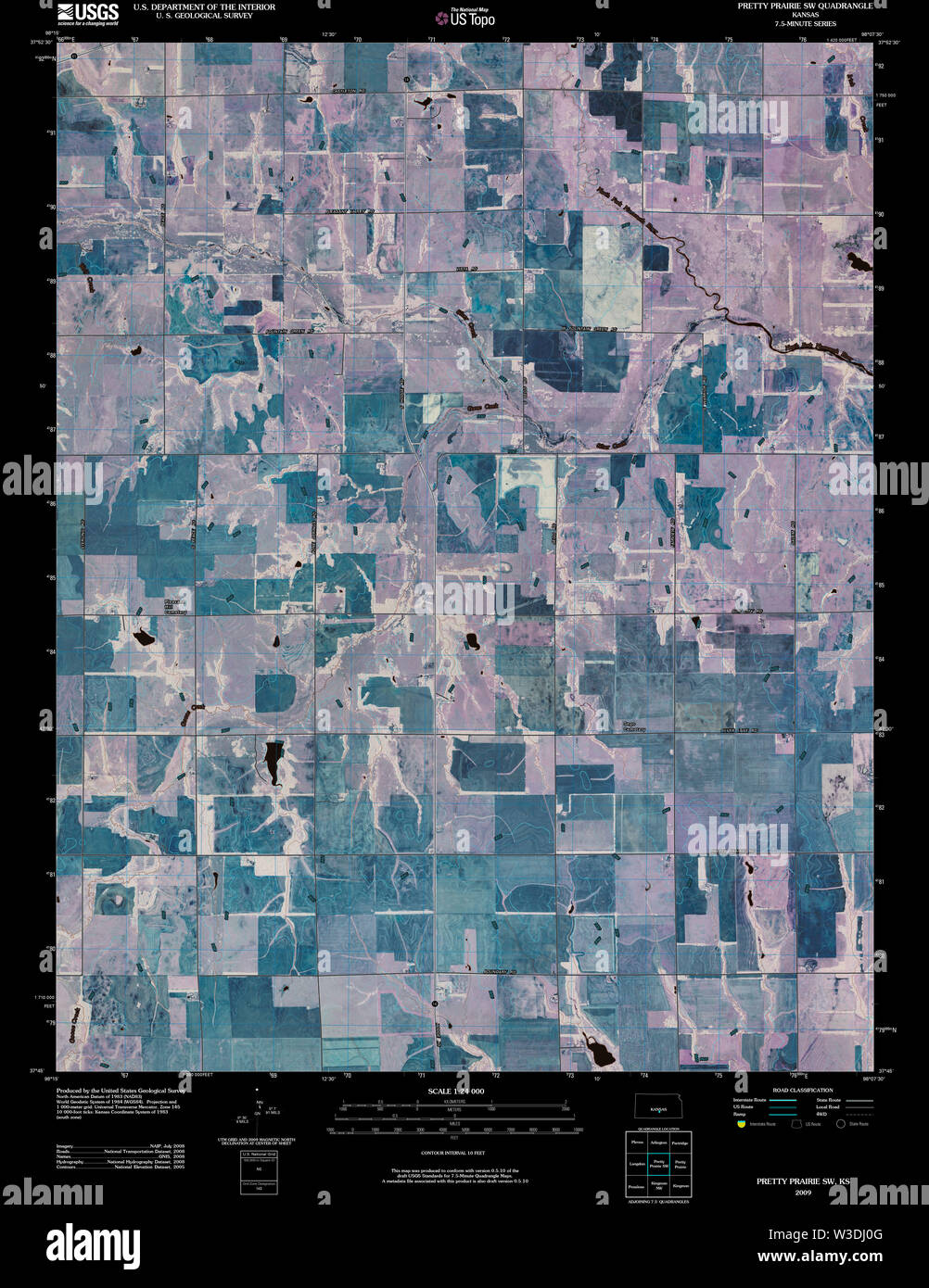Kansas prairie map hi-res stock photography and images - Alamy