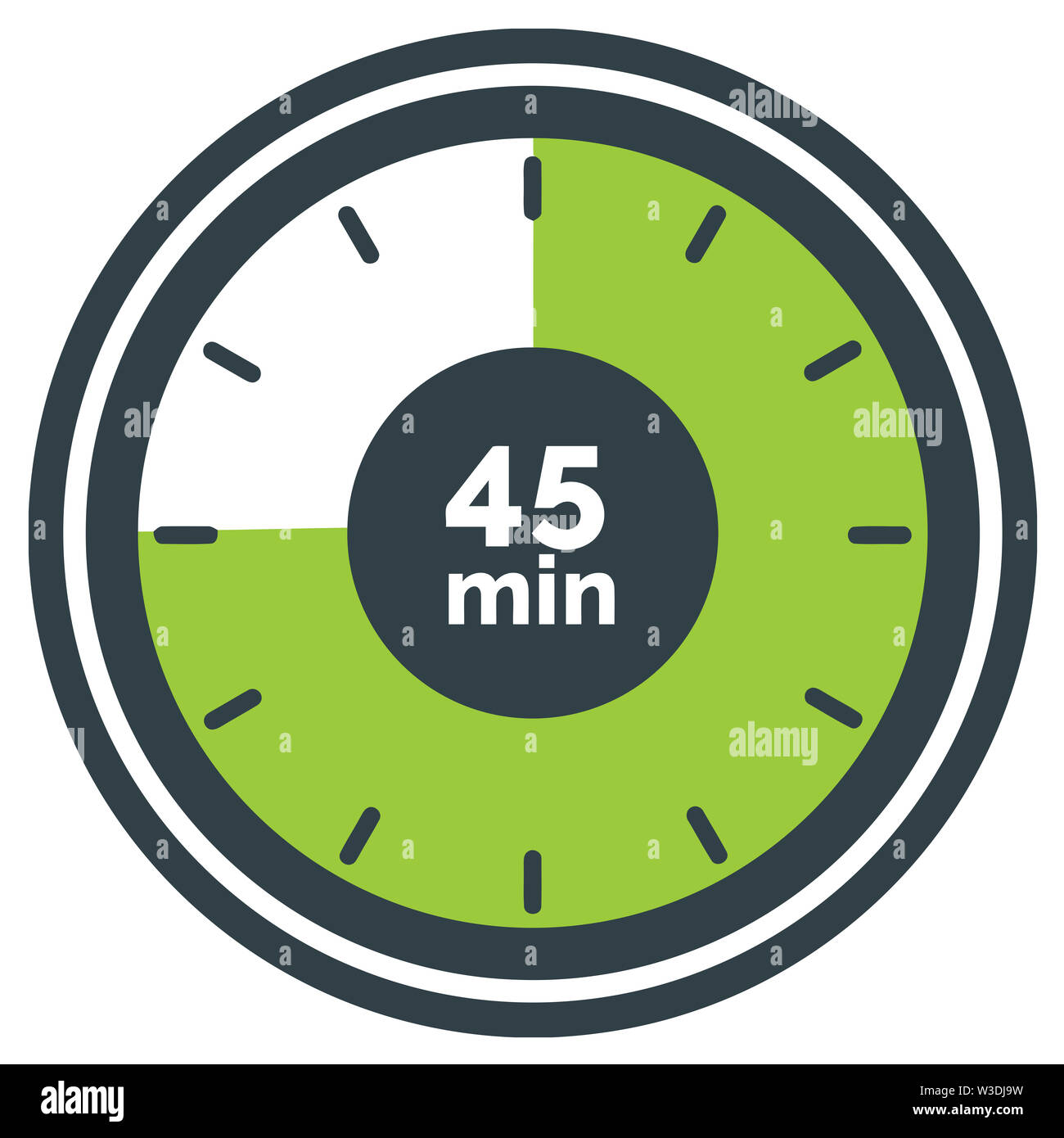 https://c8.alamy.com/comp/W3DJ9W/countdown-timer-round-45-min-circle-sport-illustration-W3DJ9W.jpg