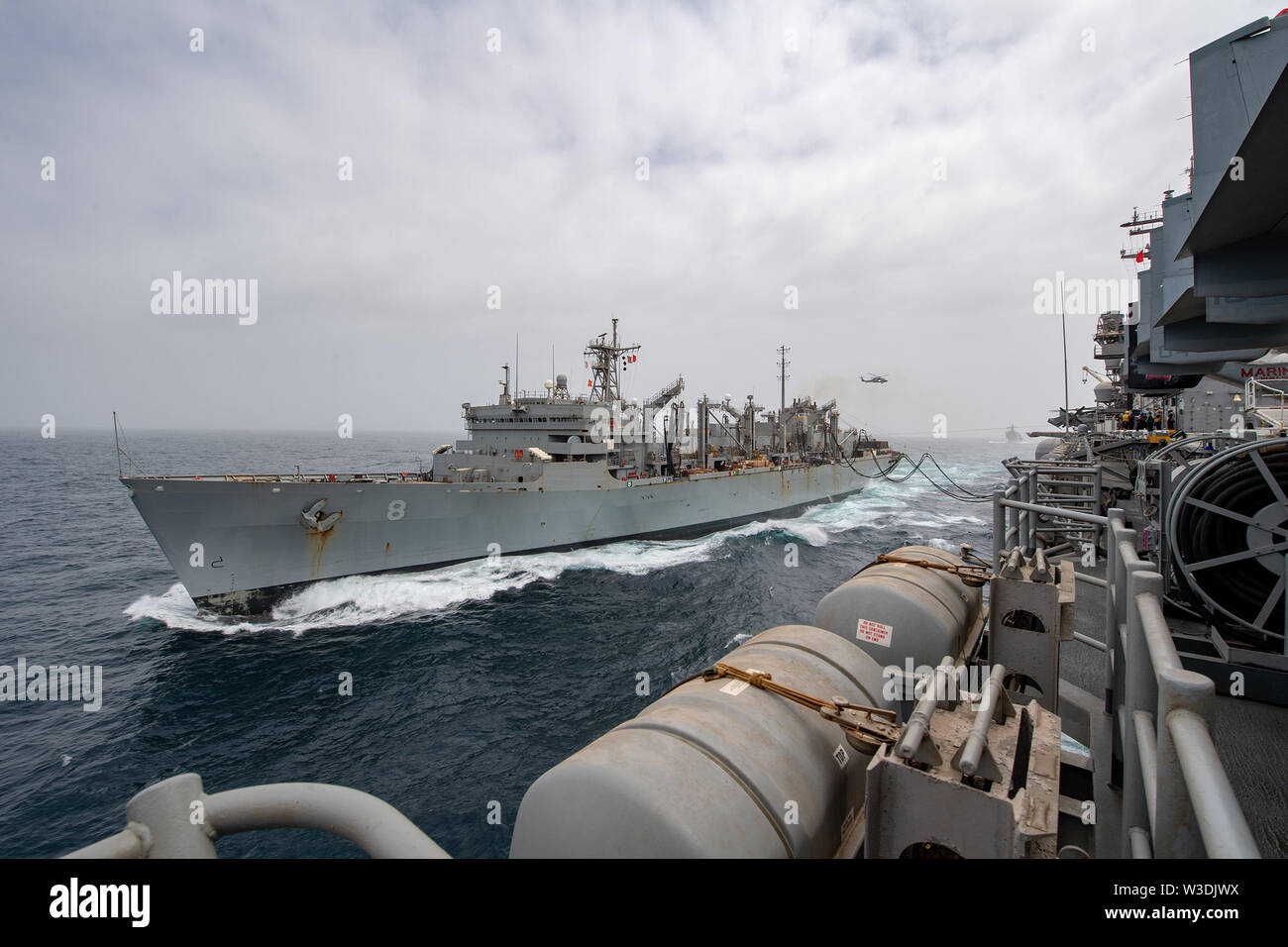 190714-N-PM193-1061 ARABIAN SEA (June 30, 2019) Amphibious assault ship ...