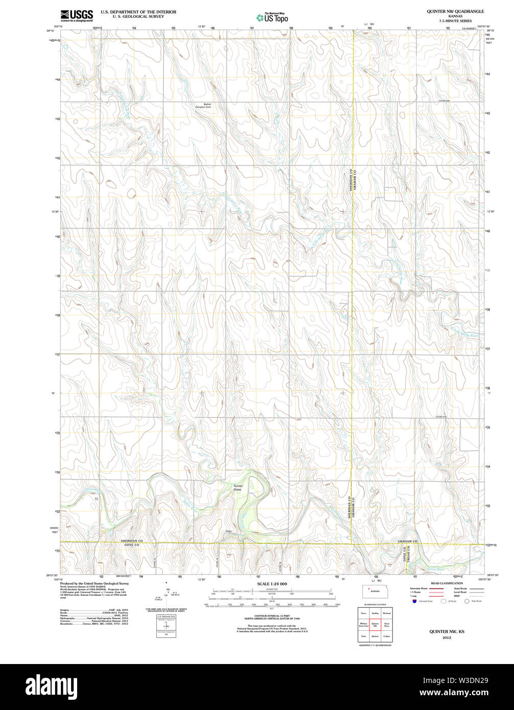 Map of quinter hires stock photography and images Alamy
