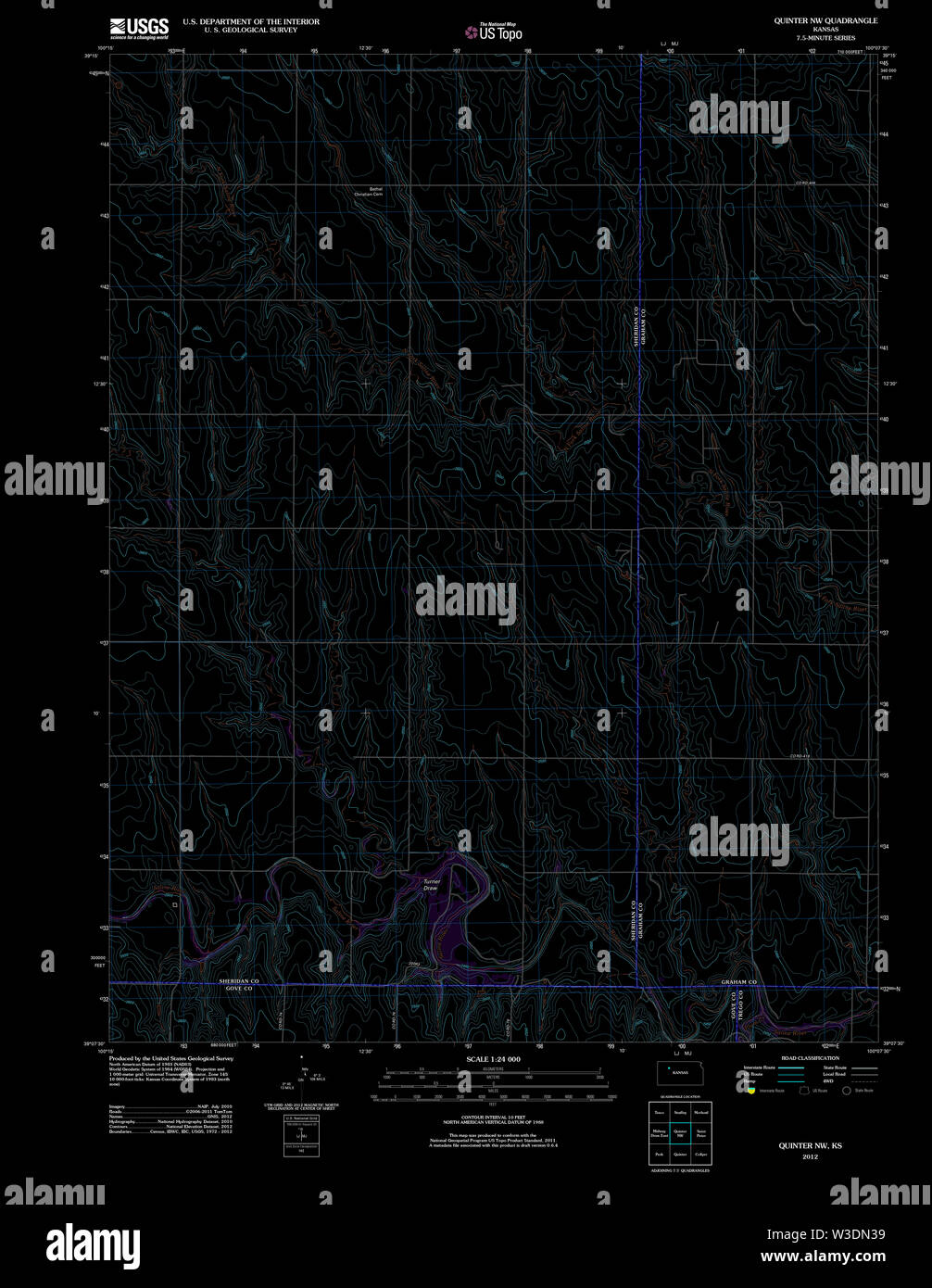 Map of quinter hires stock photography and images Alamy