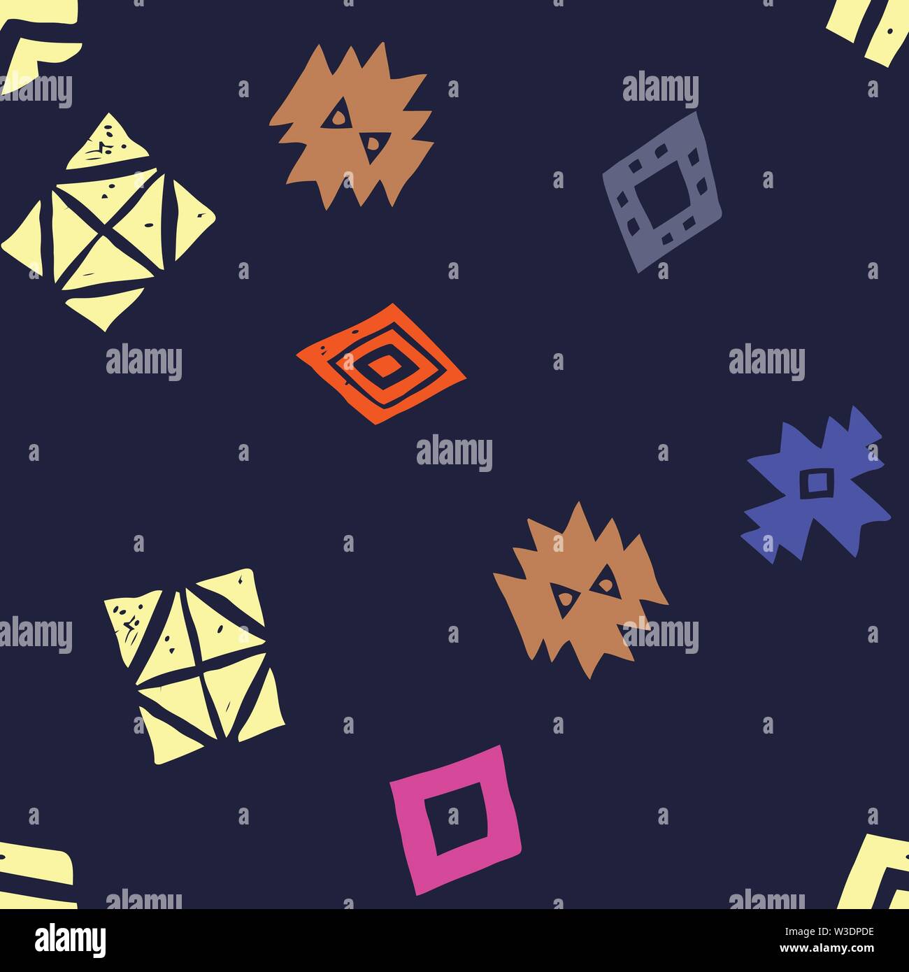 Seamless Ethnic pattern. Tribal vector abstract background Stock Vector ...