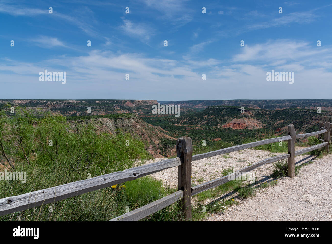 Wooden fence in Palo Duro Canyon State Park, Texas, USA Stock Photo - Alamy