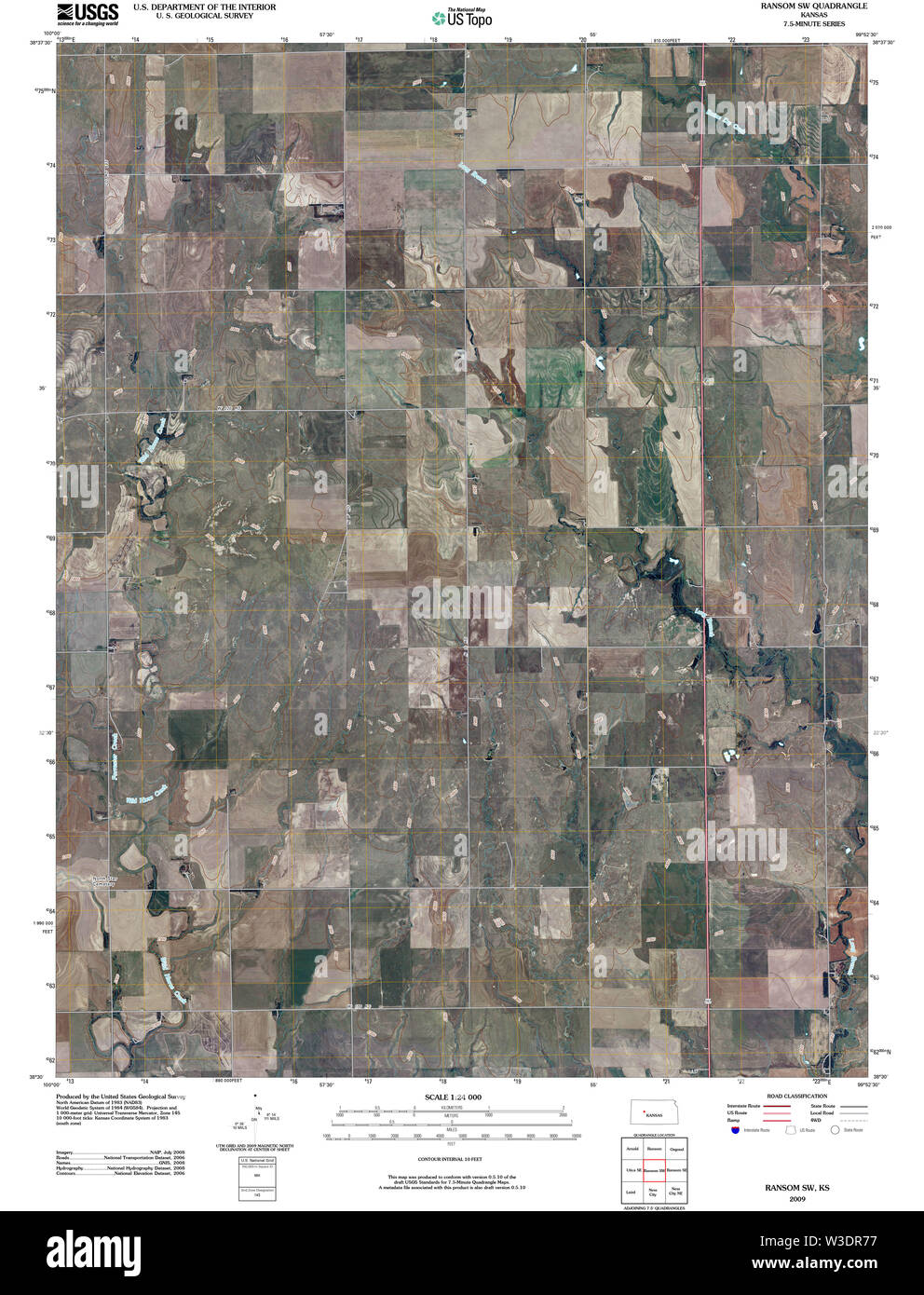 Map of ransom kansas hires stock photography and images Alamy