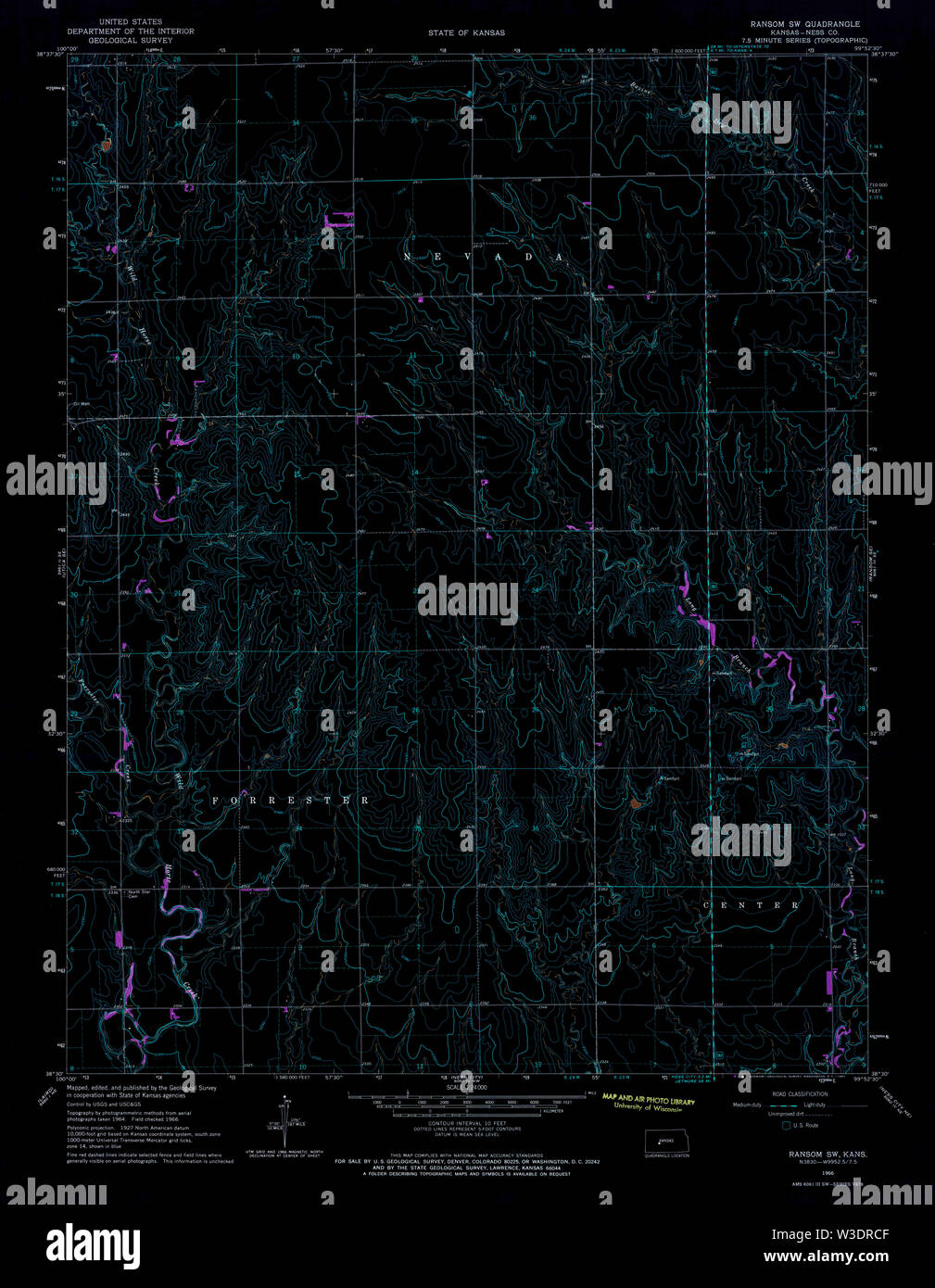 Map of ransom kansas hires stock photography and images Alamy