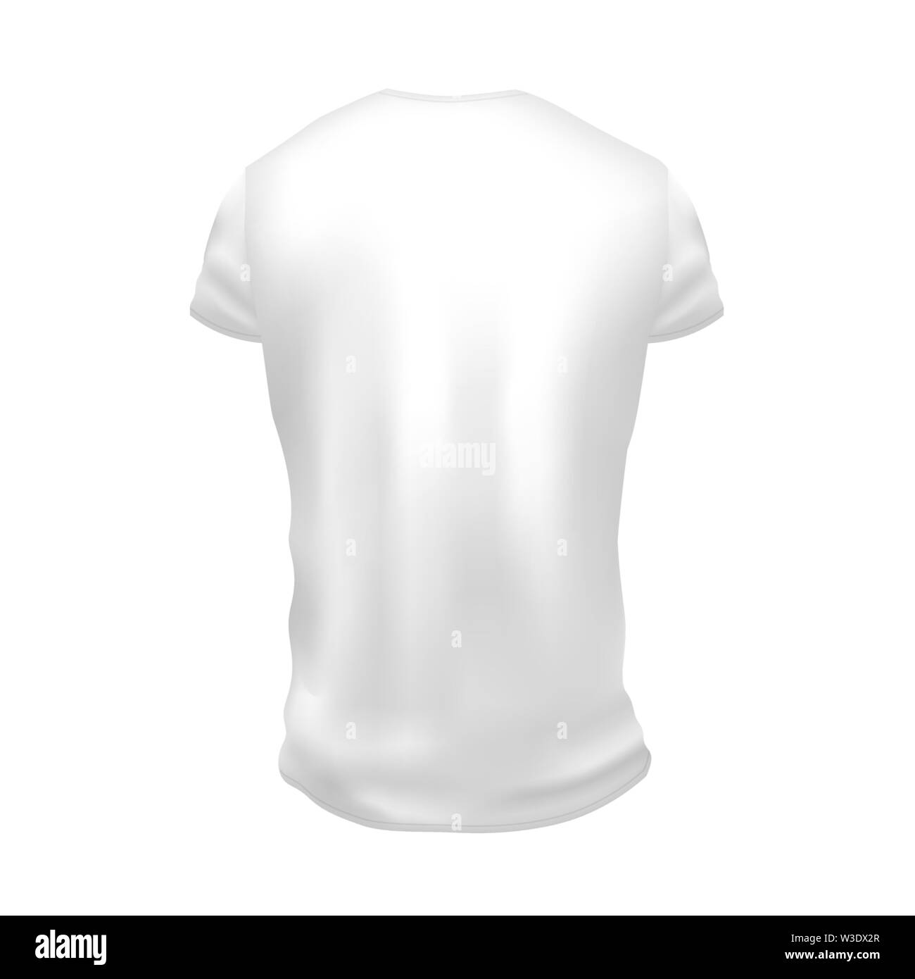 Men s white t-shirt with short sleeve mockup. Front, side and back view ...