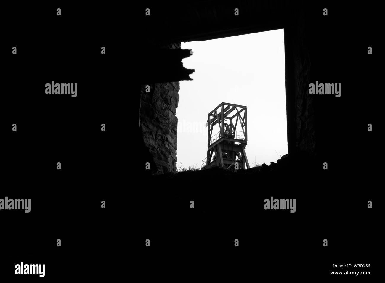 Remains of Wolf Cleugh lead mine at Rookhope, Weardale, County Durham, England, UK Stock Photo