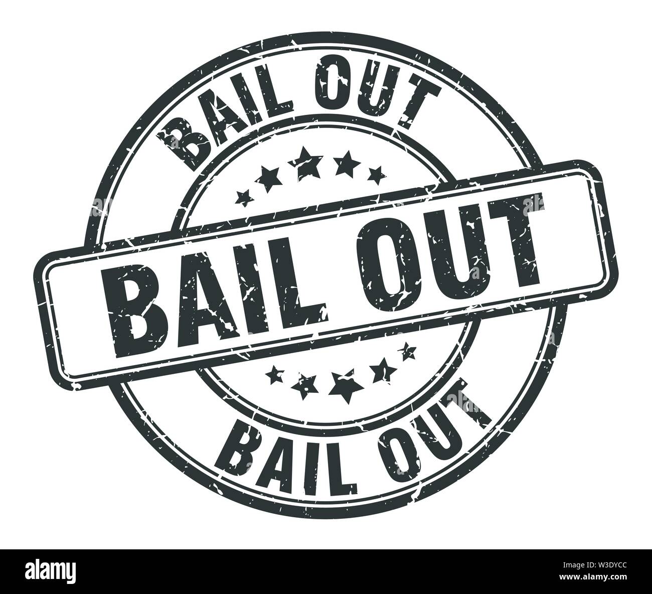 bail out stamp. bail out round grunge sign. bail out Stock Vector Image
