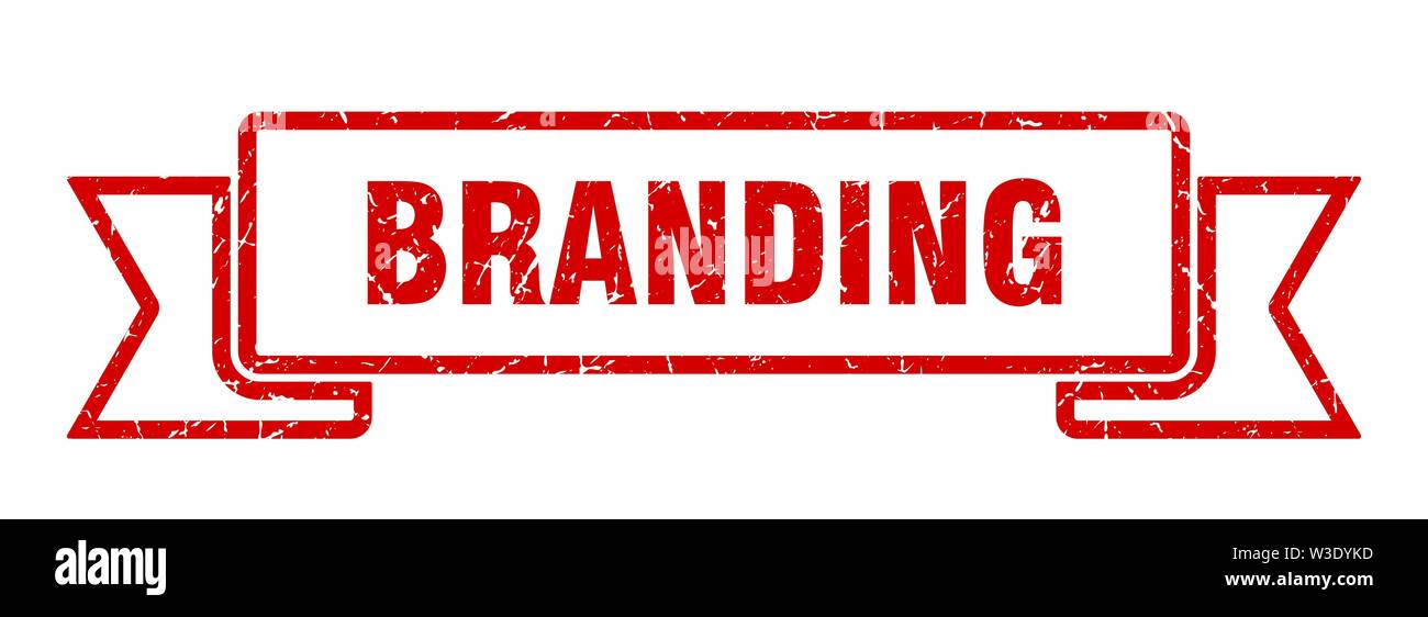 Brading Sign branding grunge ribbon. branding sign. branding banner Stock Vector ...