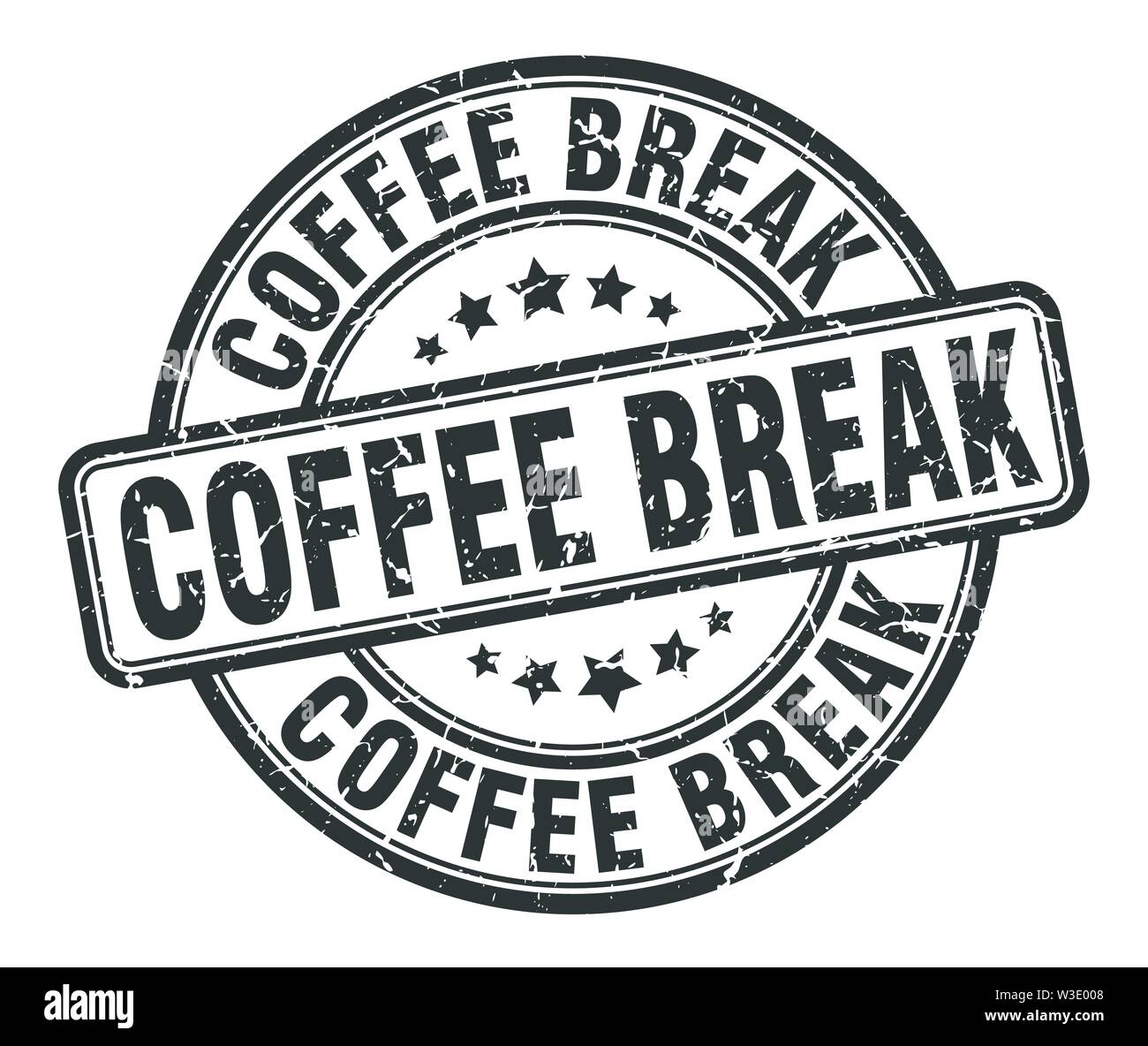 coffee break stamp. coffee break round grunge sign. coffee break Stock ...