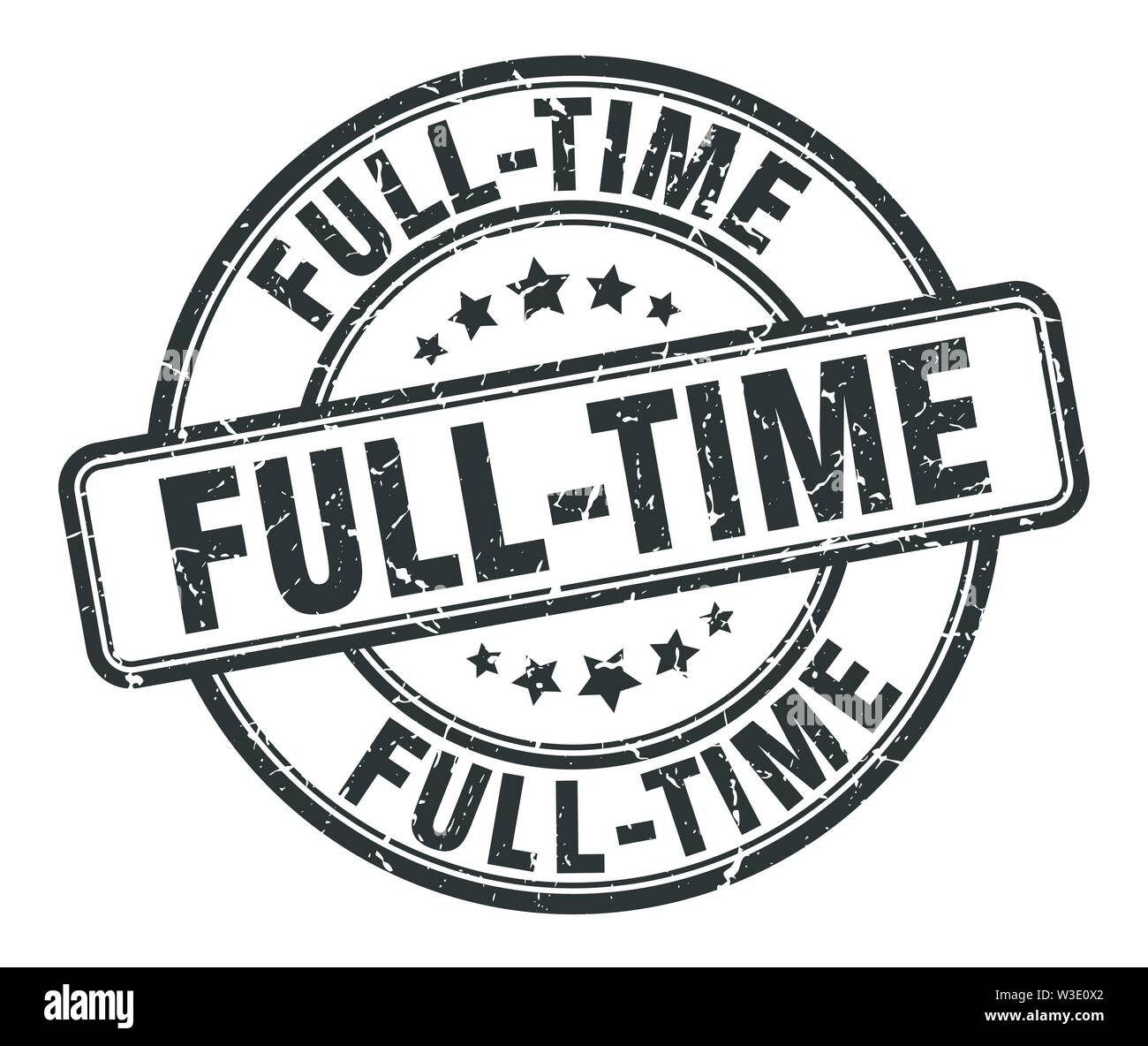 Full time rubber stamp Black and White Stock Photos & Images - Alamy