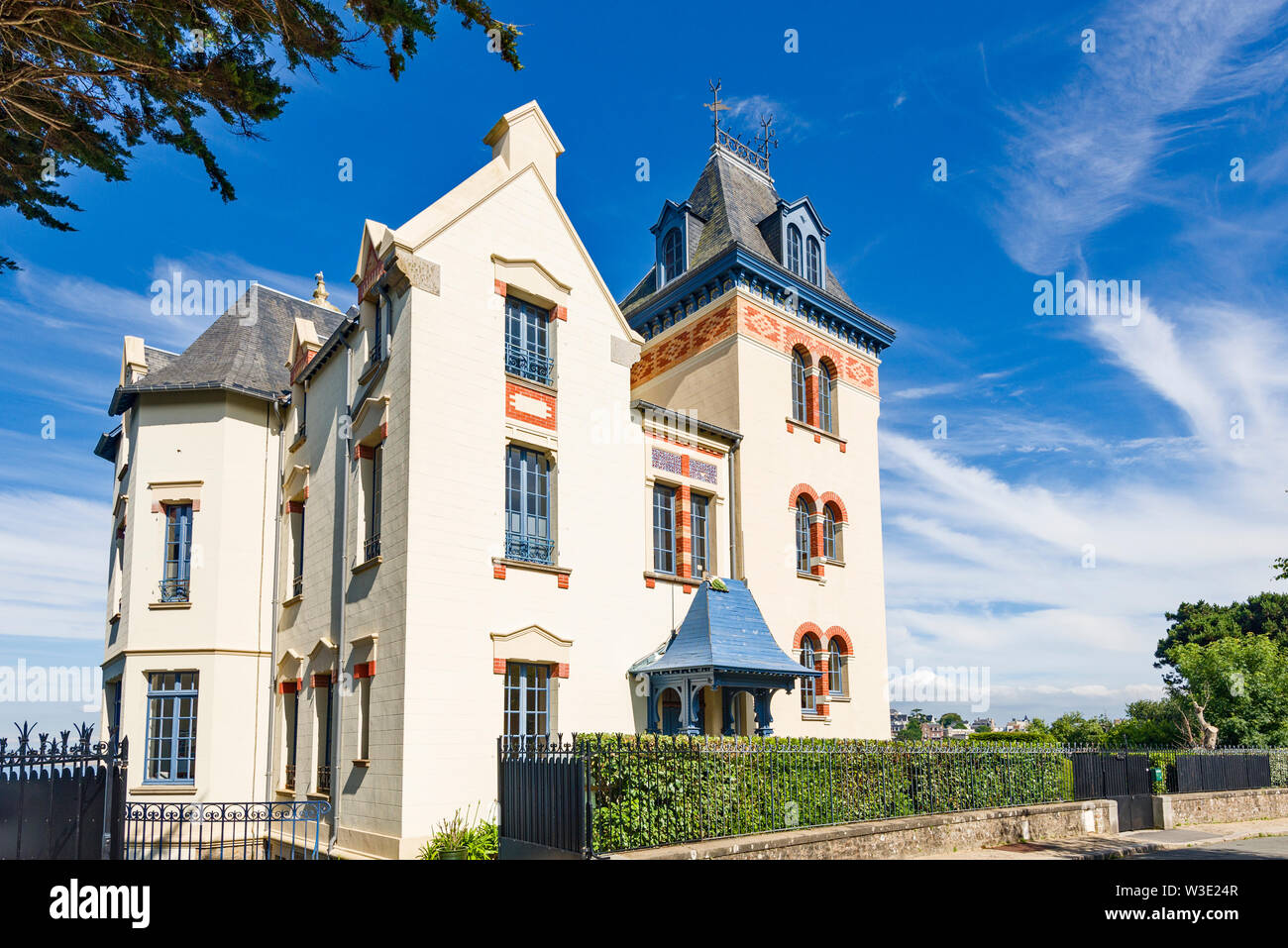 old ville in Dinard in Brittany. FranceDinard in Brittany. France Stock Photo