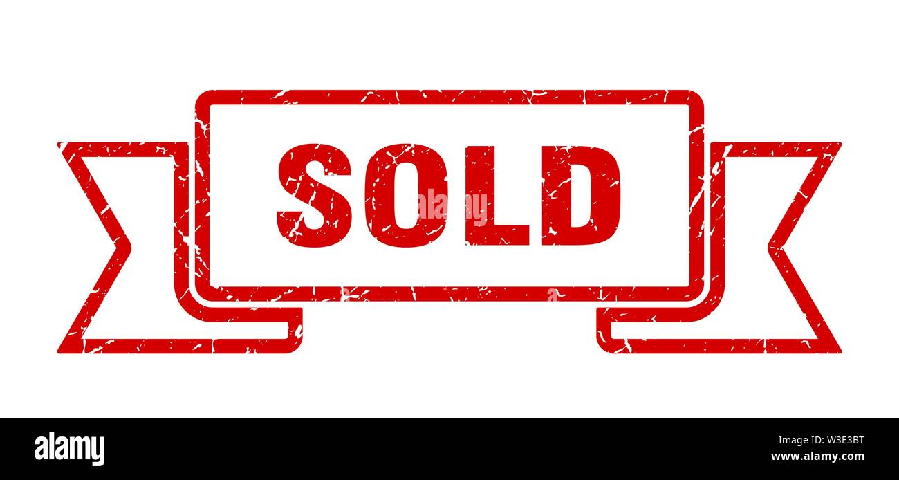 sold grunge ribbon. sold sign. sold banner Stock Vector Image & Art - Alamy