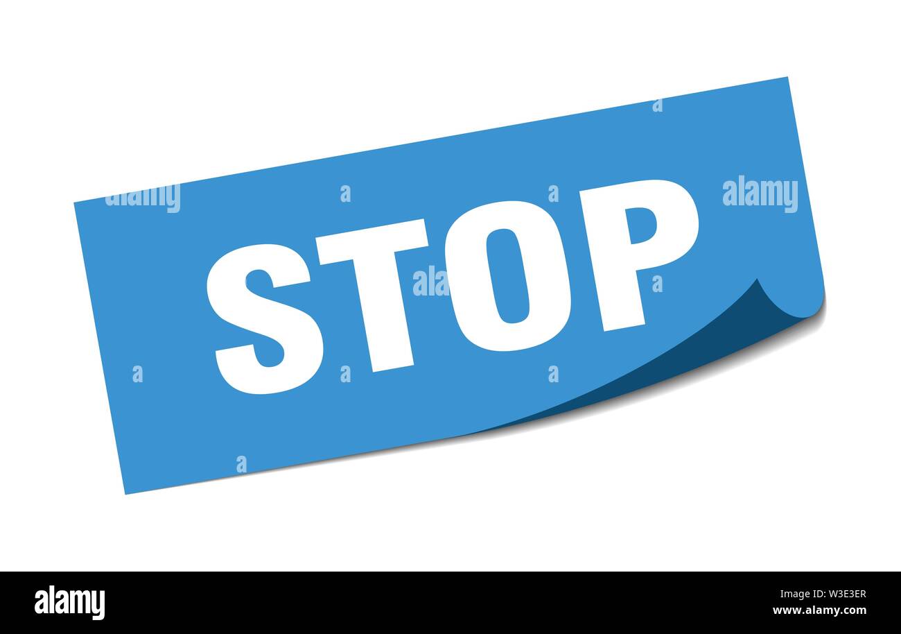 stop sticker. stop square isolated sign. stop Stock Vector Image & Art