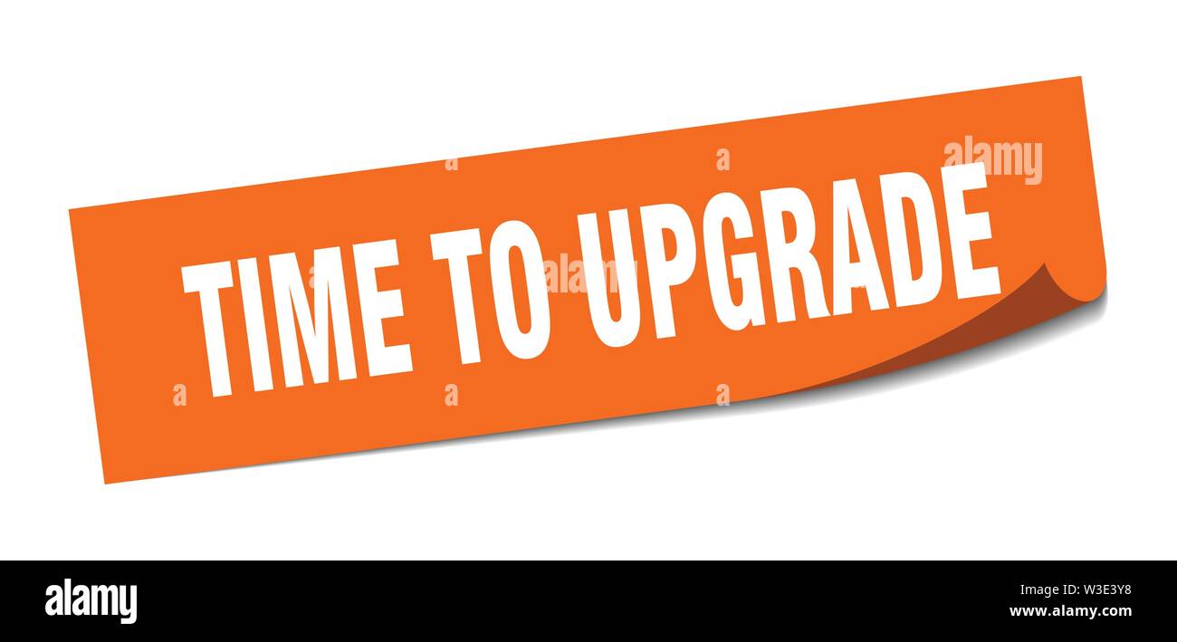 Time upgrade sign square Stock Vector Images - Alamy