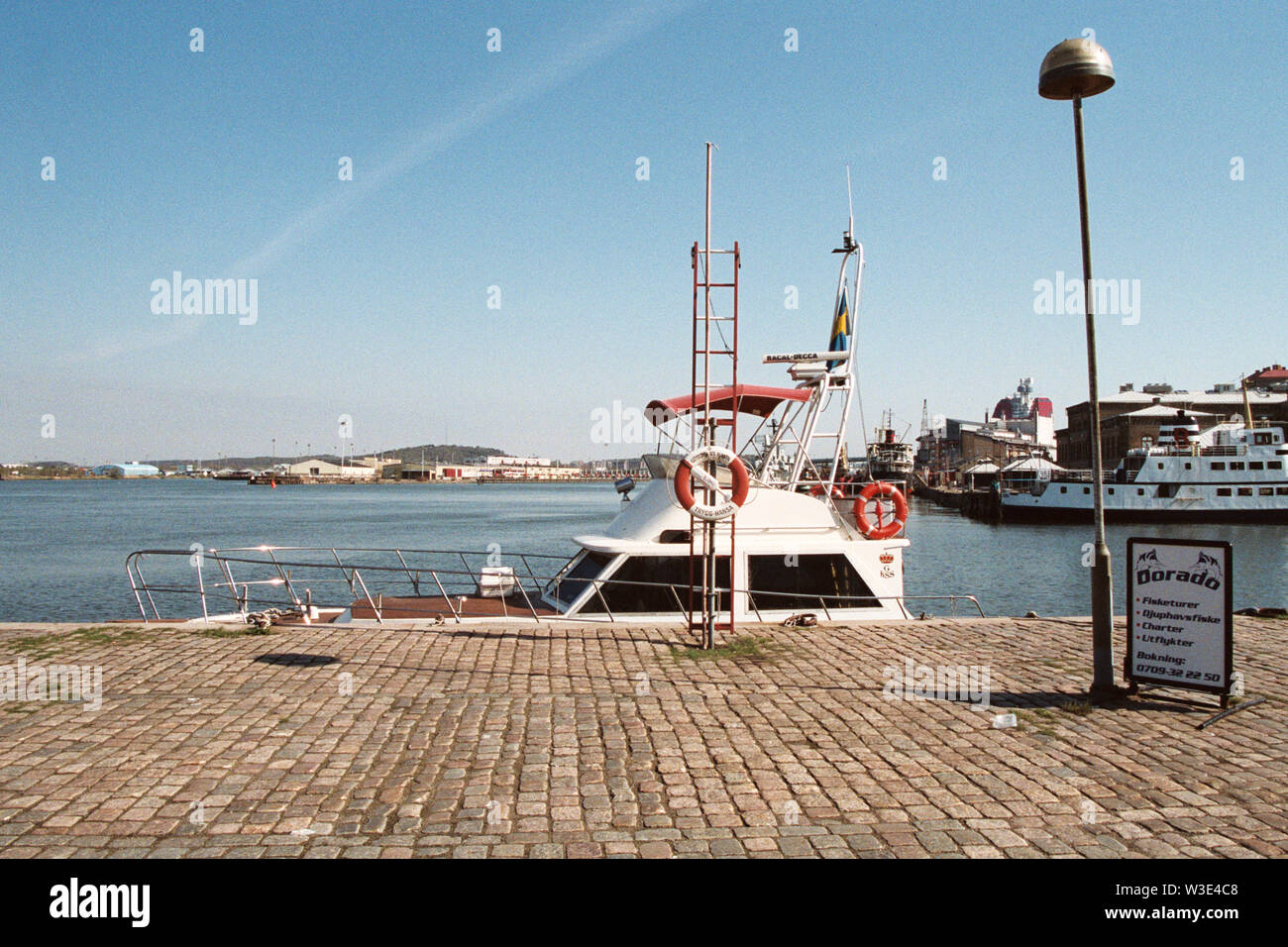 Gothenburg Harbor Sweden the busiest shipping port in the Nordic countries. Stock Photo
