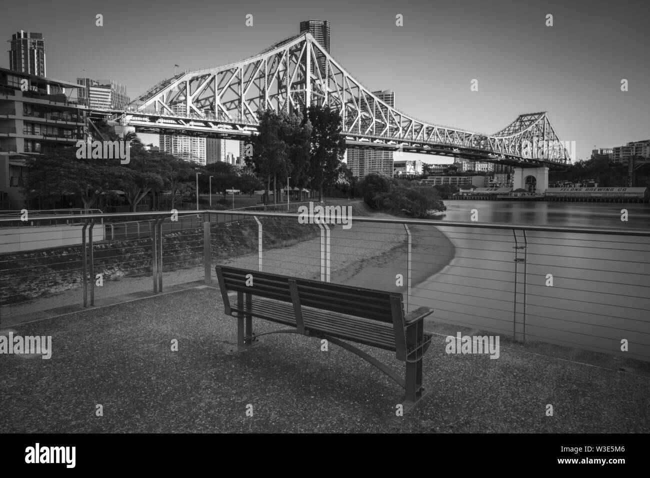 A view of Story Bridge in the city of Brisbane, Australia. Stock Photo