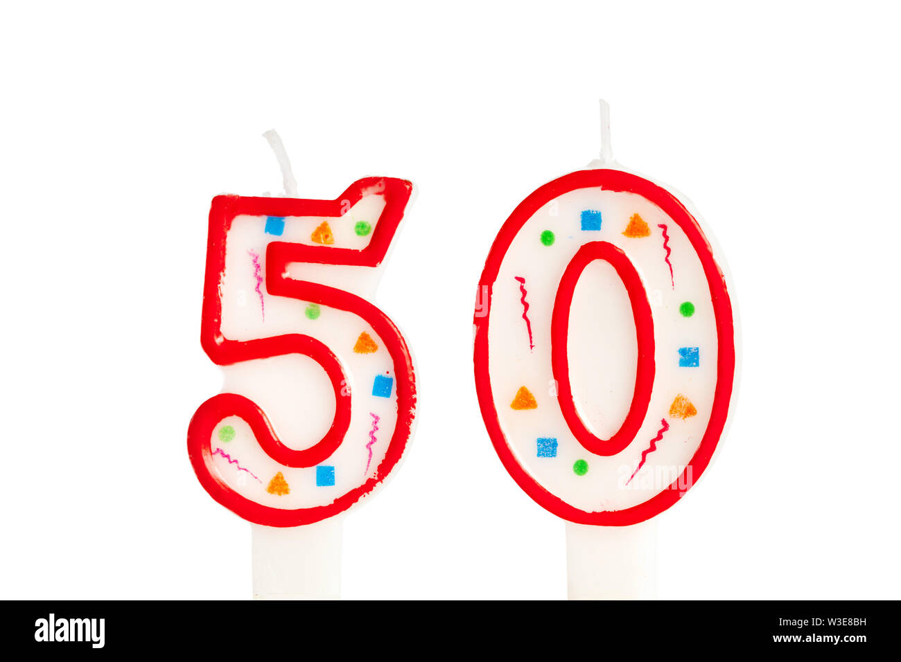 Birthday candles number Stock Photo - Alamy