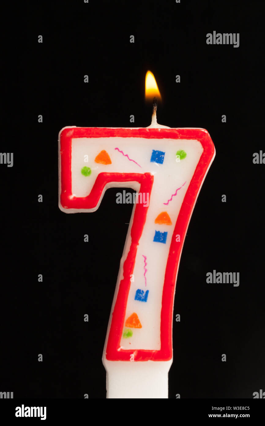 Birthday candles number Stock Photo Alamy